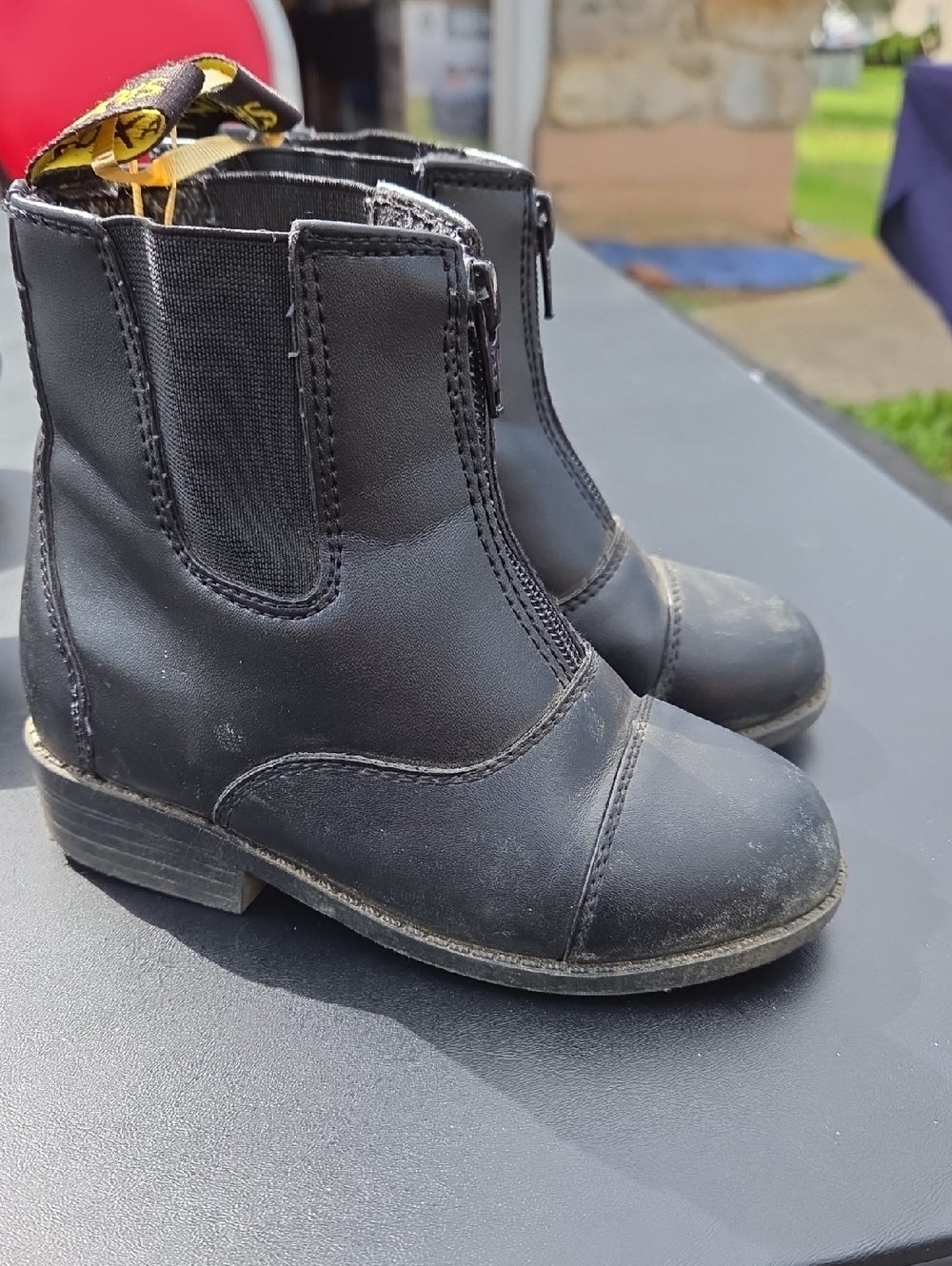 Dr. Martens Kids Black Chelsea Zip Boots